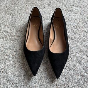 Sam Edelman Wanda Black Pointed Toe Women's Flats - Elegant Everyday Slip-Ons